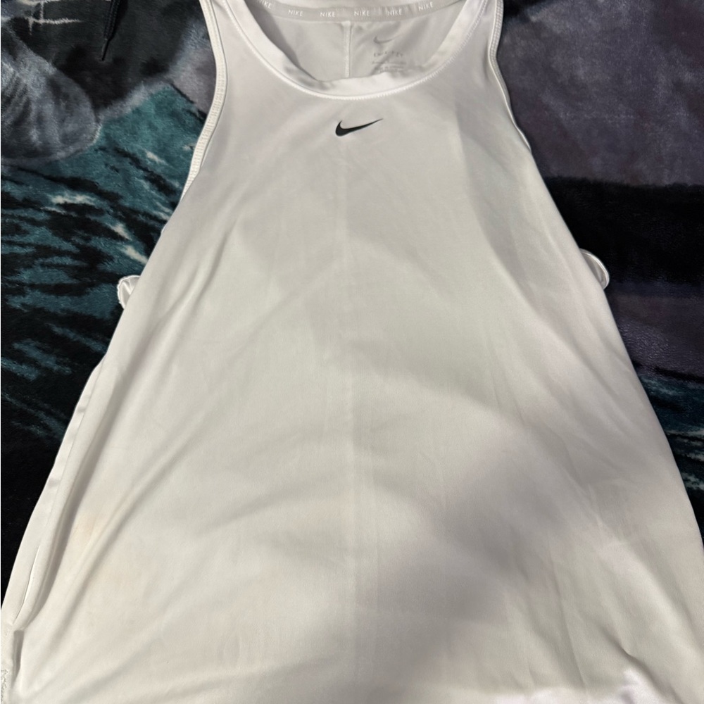 Nike White Athletic Tank